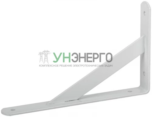 Уголок-кронштейн усиленный 250х150мм бел. FIT 66085