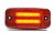 Фонарь габаритный светодиод бортовой с двумя неоновыми полосами красный LED12V24V WAS 1139
