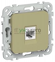 Розетка компьютерная СП FLITE РК6-1-0-ФлО RJ45 кат.6 UTP механизм олив. IEK FI-K12-2-K26 Розетка компьютерная СП FLITE РК6-1-0-ФлО RJ45 кат.6 UTP механизм олив. IEK FI-K12-2-K26