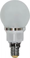 Лампа светодиодная, 6LED(3.5W) 230V E14 4000K матовая, LB-40 25324