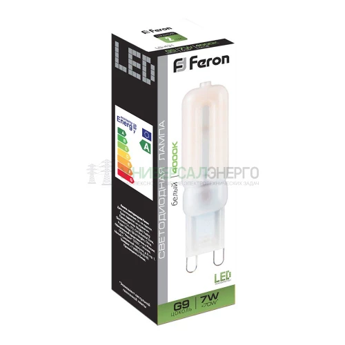 Лампа светодиодная Feron LB-431 G9 7W 4000K 25756 фото 2