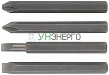Набор бит для ударной отвертки CrV набор 4шт 80мм FIT 56270 Набор бит для ударной отвертки CrV набор 4шт 80мм FIT 56270