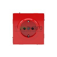Розетка силовая KANT 2P+E защ. шторки красн. сатин DKC 7001003 Розетка силовая KANT 2P+E защ. шторки красн. сатин DKC 7001003