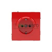 Розетка силовая KANT 2P+E защ. шторки красн. сатин DKC 7001003