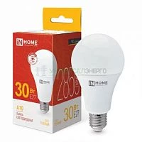 Лампа светодиодная LED-A70-VC 30Вт грушевидная 3000К тепл. бел. E27 2850лм 230В IN HOME 4690612024127