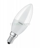 Лампа светодиодная LSCLB60 6.5W/865 230V FR E14 RU 6.5Вт B матовая 6500К холод. бел. E14 600лм 220-240В (замена 60Вт) OSRAM 4058075467620