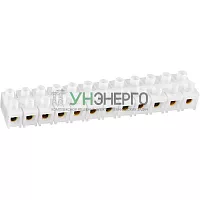 Колодка клеммная 10х35кв.мм 12 пар NTB-HPE-S12-80/WH квадратн. полиэтилен бел. NAVIGATOR 71008