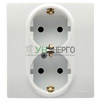 Розетка 2-м СП Etika 16А IP31 250В с заземл. защ. шторки бел. IEK 672273 Розетка 2-м СП Etika 16А IP31 250В с заземл. защ. шторки бел. IEK 672273