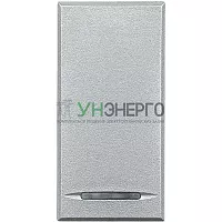 Переключатель промежуточный 1-кл. 1п СП Axolute 16А IP20 250В алюм. Leg BTC HC4054