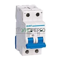 Выключатель автоматический модульный 2п C 16А 6кА NB1-63DC 500В DC (R) CHINT 182720 Выключатель автоматический модульный 2п C 16А 6кА NB1-63DC 500В DC (R) CHINT 182720