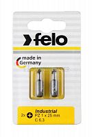 Бита крестовая Industrial PZ 1х25 (блист.2шт) FELO 02101036