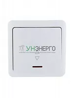 Переключатель проходной 1-кл. 1п ОП Viola 10А IP20 с подсветкой бел. LEZARD 751-0200-114