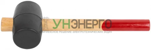 Киянка 45мм 230г деревянная ручка резинов. КУРС 45345 фото 5
