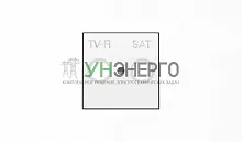 Накладка для TV-R-SAT розетки SKY альп. бел. ABB 2CLA855010A1101