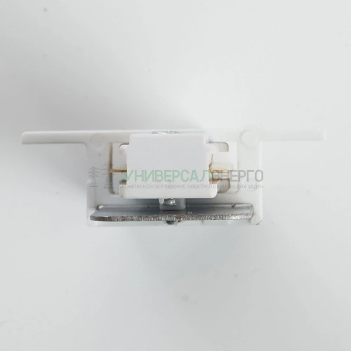 Коннектор прямой однофазный для встраиваемого шинопровода, белый, LD1004 10357 фото 4