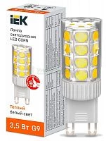 Лампа светодиодная CORN 3.5Вт капсула 3000К G9 230В керамика IEK LLE-CORN-4-230-30-G9
