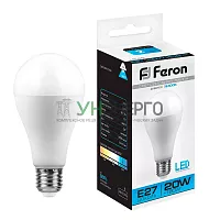 Лампа светодиодная Feron LB-98 Шар E27 20W 6400K 25789