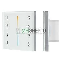 Панель Sens SMART-P38-MIX White (230В 4 зоны 2.4G) (IP20 пластик) Arlight 027118 Панель Sens SMART-P38-MIX White (230В 4 зоны 2.4G) (IP20 пластик) Arlight 027118