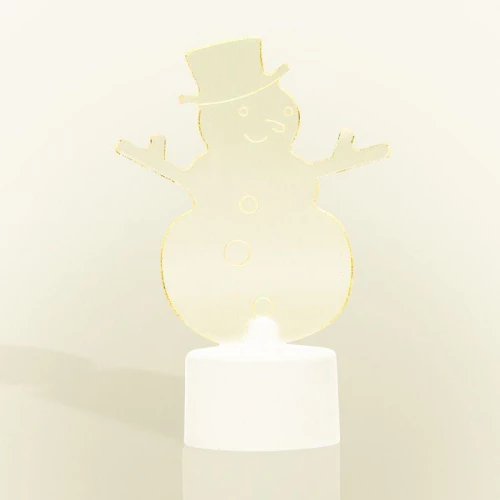 Фигура светодиодная "Снеговик в шляпе" 10см 1LED RGB 0.1Вт 4.5В IP20 на подставке элементы питания 3хAG13(LR44) (в компл.) Neon-Night 501-043 фото 6