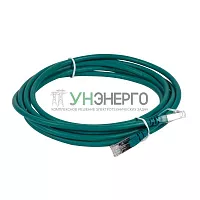 Патч-корд LCS RJ45 S/FTP кат.6А 3м зел. Leg 051868