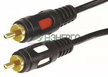 Шнур 2RCA Plug - 2RCA Plug 10м (GOLD) Rexant 17-0148