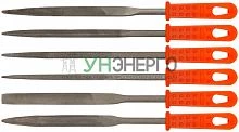 Надфиль пластмассовый ручка 5х140/70мм 6шт FIT 42160