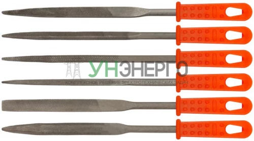 Надфиль пластмассовый ручка 5х140/70мм 6шт FIT 42160