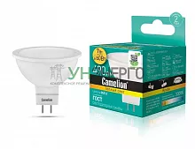 Лампа светодиодная LED7 JCDR/830/GU5.3 7Вт рефлектор матовая 3000К тепл. бел. GU5.3 490лм 170-265В Camelion 11656