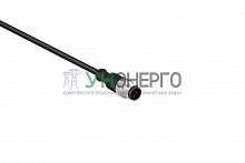 Кабель соединительный 5м со штепселем M12х3 ПВХ IP68 EMAS SKM12F3YXV5