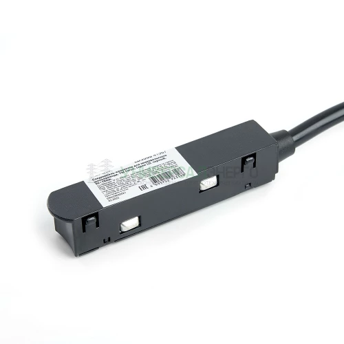 Соединитель-коннектор для низковольтного шинопровода, черный, LD3000 41967 фото 6