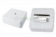 Коробка распаячная КР 75х75х28 ОП белая, IP40, с клем. колодкой, инд. штрихкод TDM
