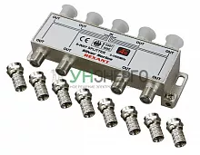 Делитель ТВх8 + 9шт F 5-1000 МГц (Silver) box Rexant 05-6105 Делитель ТВх8 + 9шт F 5-1000 МГц (Silver) box Rexant 05-6105
