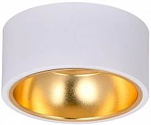 Светильник 4017 накладной потолочный под лампу GX53 бел./золото IEK LT-UPB0-4017-GX53-1-K55