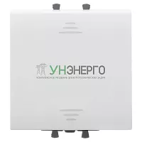 Переключатель модульный 1-кл. 2мод. Avanti "Белое облако" 16А IP20 бел. DKC 4400112