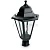 Светильник садово-парковый Feron 6203/PL6203 шестигранный на столб 100W E27 230V, черный 11068