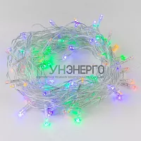 Гирлянда LED ULD-S1000-090/STA MULTI IP20 10м 90 диодов разноцвет. свет провод прозр. Uniel UL-00007179