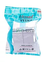 Переключатель проходной 2-кл. СП Vesna механизм бел. LEZARD 742-0288-106