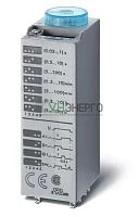 Таймер миниатюрный мультифункциональный (AI DI SW GI) монтаж в розетку 12В AC/DC 4CO 7А регулировка времени 0.05с…100ч IP40 в комплекте металлич. клипса 094.81 FINDER 850400120000