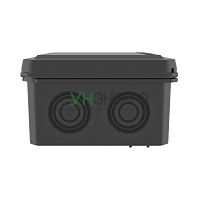 Коробка ответвительная с 8+2 кабельными вводами d20/20мм IP55 70х70х40мм черн. DKC 53770B