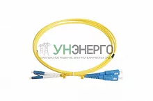 Патч-корд FC-D2-9-LC/UR-SC/UR-H-2M-LSZH-YL волоконно-оптический (шнур) SM 9/125 (OS2) LC/UPC-SC/UPC duplex LSZH 2м Hyperline 28388