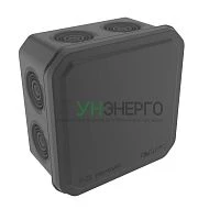 Коробка ответвительная с 8+2 кабельными вводамиd25/20мм IP55 100х100х50мм черн. DKC 53800B Коробка ответвительная с 8+2 кабельными вводамиd25/20мм IP55 100х100х50мм черн. DKC 53800B