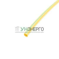 Трубка термоусадочная ТУТ нг 6.0/3.0 желт./зел. 1м Rexant 20-6007