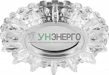 Светильник встраиваемый с белой LED подсветкой Feron CD910 потолочный MR16 G5.3 прозрачный 28893