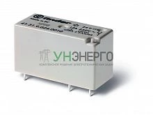 Реле низкопрофильное миниатюрное электромеханич. монтаж на печатную плату выводы с шагом 3.5мм 1CO 12А AgNi 24В DC влагозащ. RTIII FINDER 413190240011