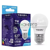 Лампа светодиодная 7Вт G45 6500К Е27 176-264В TOKOV ELECTRIC TKE-G45-E27-7-6.5K