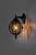 Светильник садово-парковый Feron PL3801  круглый на стену вверх 60W 230V E27, черное золото 11350