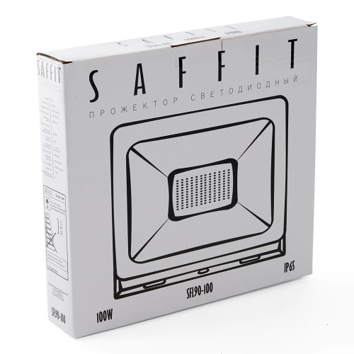 Светодиодный прожектор SAFFIT SFL90-100 IP65 100W 4000K черный 55230 фото 8