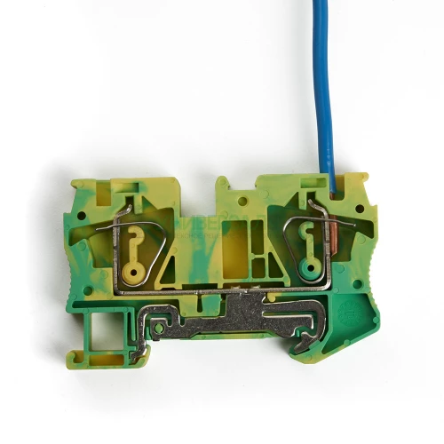 Зажим самозажимной, 2-проводной проходной ЗНИ - 10.0 (JXB ST 10), желтый, зеленый STEKKER 39962 фото 8