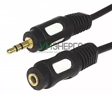 Шнур 3.5 Stereo Plug - 3.5 Stereo Jack 3м (GOLD) Rexant 17-4015