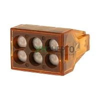 Экспресс-Клемма СМК 773-606 с пастой 6-проводная 0.75-4кв.мм (уп.50шт) Rexant 07-5276 Экспресс-Клемма СМК 773-606 с пастой 6-проводная 0.75-4кв.мм (уп.50шт) Rexant 07-5276